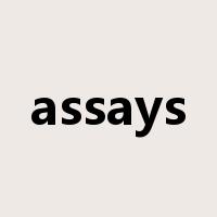 assays是什么意思