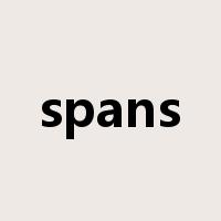 spans是什么意思