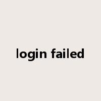 login failed是什么意思