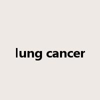 lung cancer是什么意思