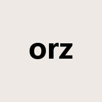 orz是什么意思