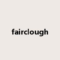 fairclough是什么意思