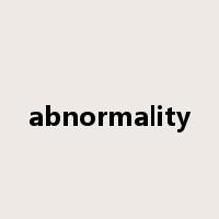 abnormality是什么意思