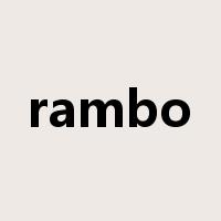 rambo是什么意思