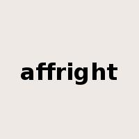 affright是什么意思