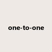 one-to-one是什么意思