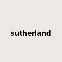 sutherland是什么意思