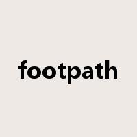 footpath是什么意思