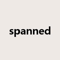 spanned是什么意思