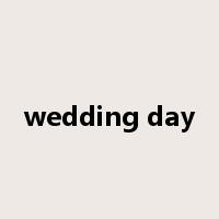 wedding day是什么意思