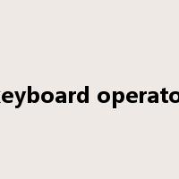 keyboard operator是什么意思