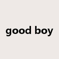 good boy是什么意思
