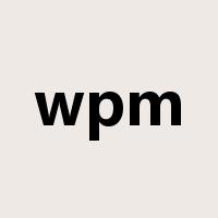 wpm是什么意思