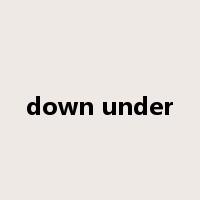 down under是什么意思