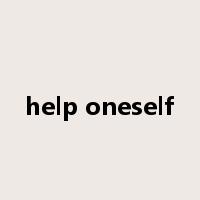 help oneself是什么意思