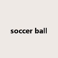 soccer ball是什么意思
