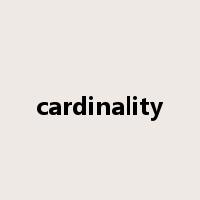 cardinality是什么意思