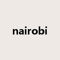 nairobi是什么意思