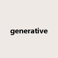 generative是什么意思