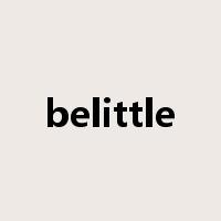 belittle是什么意思