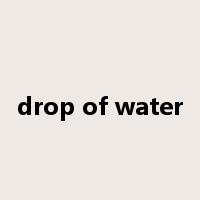 drop of water是什么意思