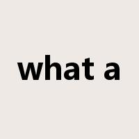 what a是什么意思