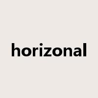horizonal是什么意思