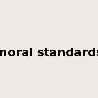 moral standards是什么意思