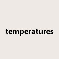 temperatures是什么意思