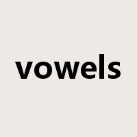vowels是什么意思