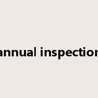 annual inspection是什么意思