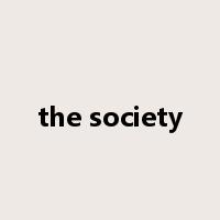 the society是什么意思