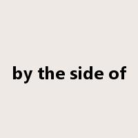 by the side of是什么意思