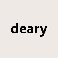 deary是什么意思