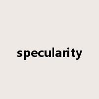 specularity是什么意思