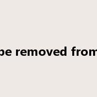 be removed from是什么意思