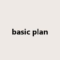 basic plan是什么意思