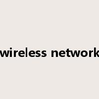 wireless network是什么意思