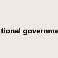 national government是什么意思