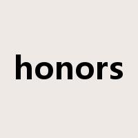 honors是什么意思