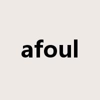 afoul是什么意思