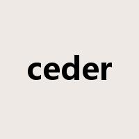 ceder是什么意思