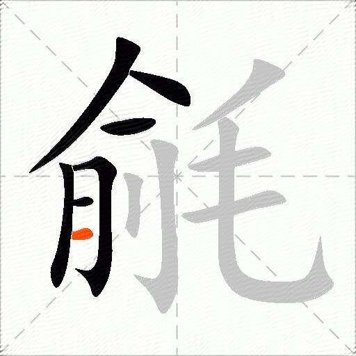 毹