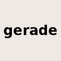 gerade是什么意思