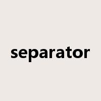 separator是什么意思