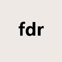 fdr是什么意思