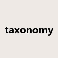 taxonomy是什么意思