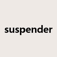 suspender是什么意思