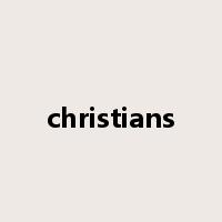 christians是什么意思