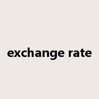 exchange rate是什么意思